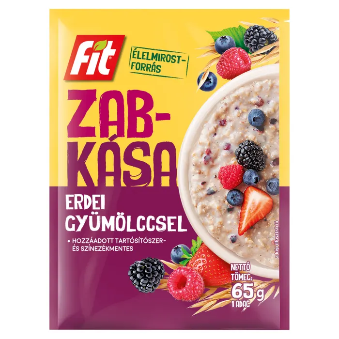 Fit zabkása erdei gyümölccsel