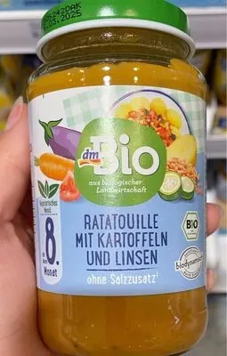 Bio vegetáriánus junior menü ratatouille burgonyával és lencsével, 8. hónapos kortól