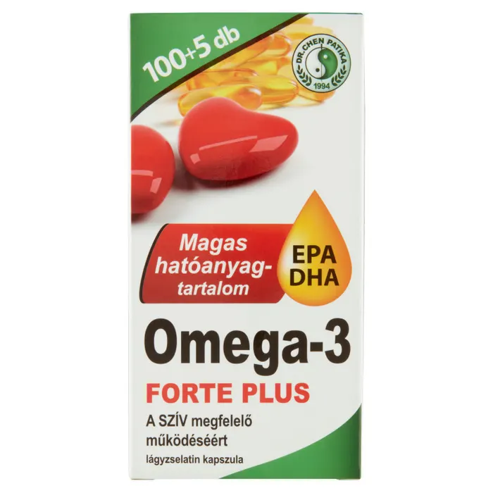 Dr. Chen Patika Omega-3 Forte Plus étrend-kiegészítő lágyzselatin kapszula