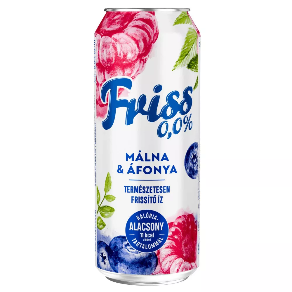 Borsodi Friss malátaital Zero málna-áfonya dobozos