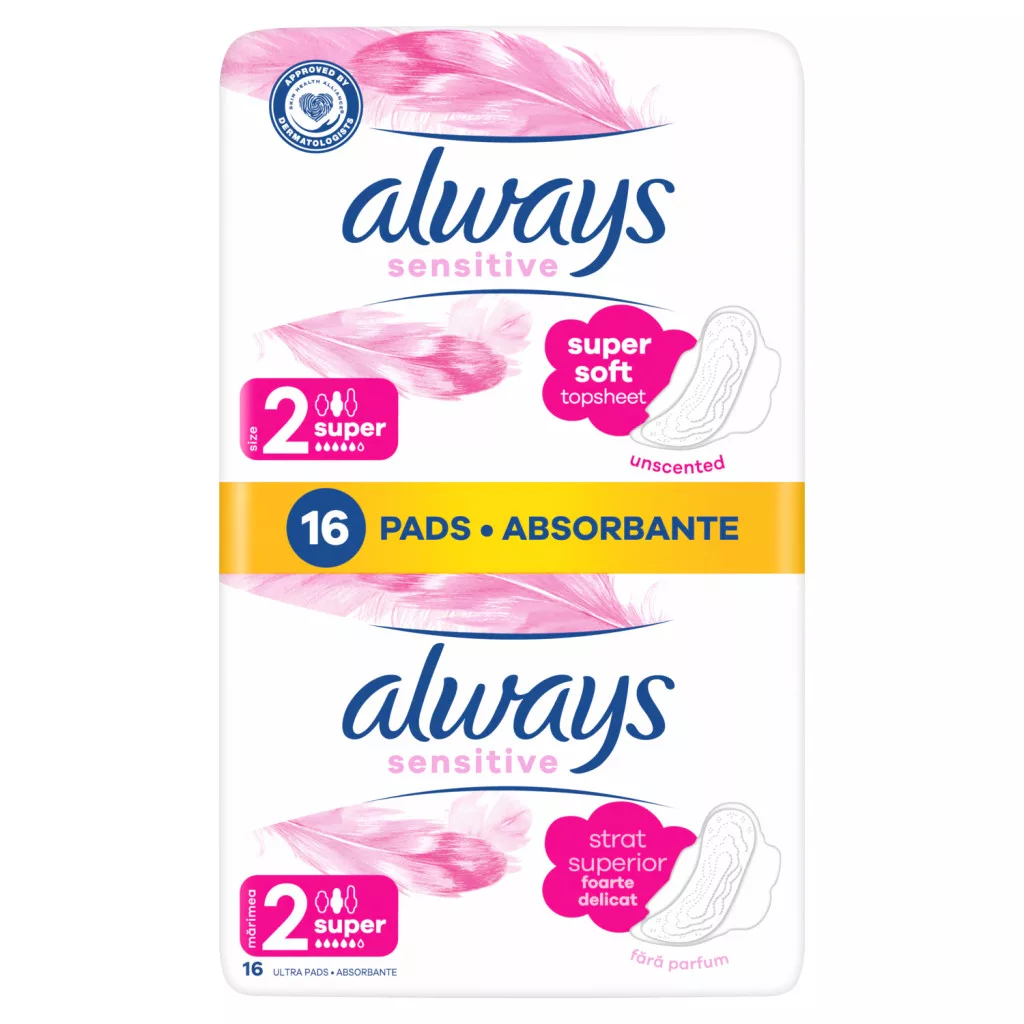 Always Ultra Sensitive Super Egészségügyi Betét (2-es Méret)