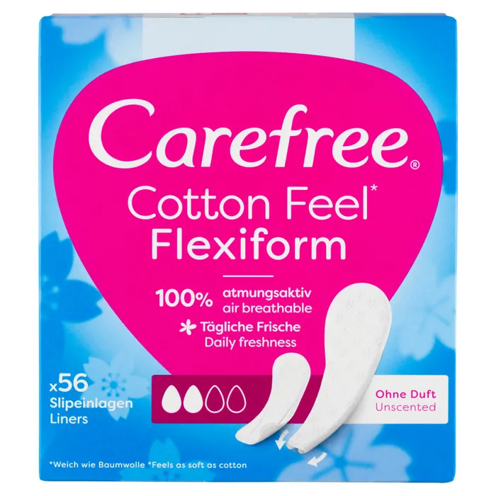 Carefree Cotton Feel Flexiform tisztasági betét illatanyagmentes