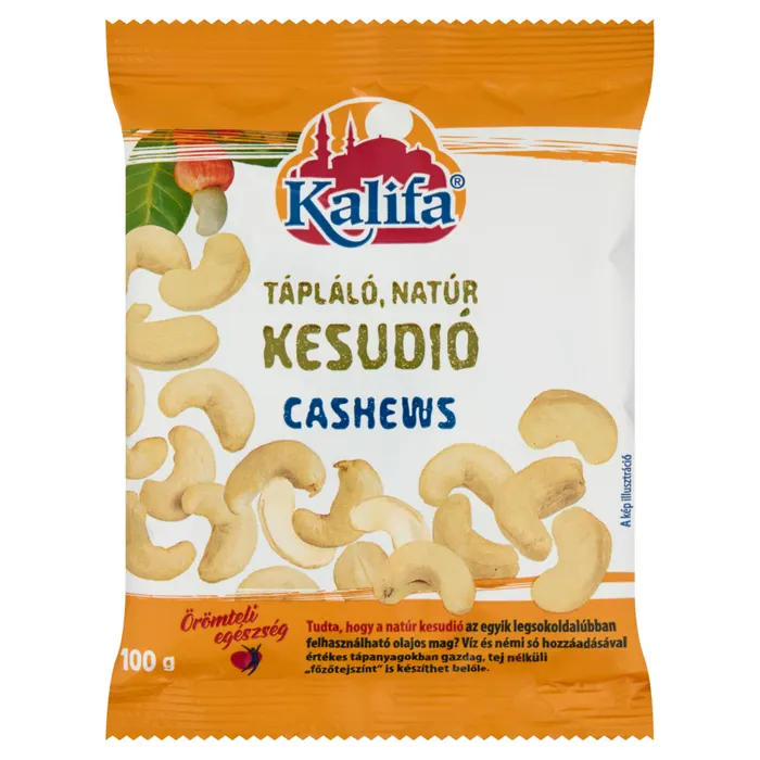 Kalifa tápláló, natúr kesudió