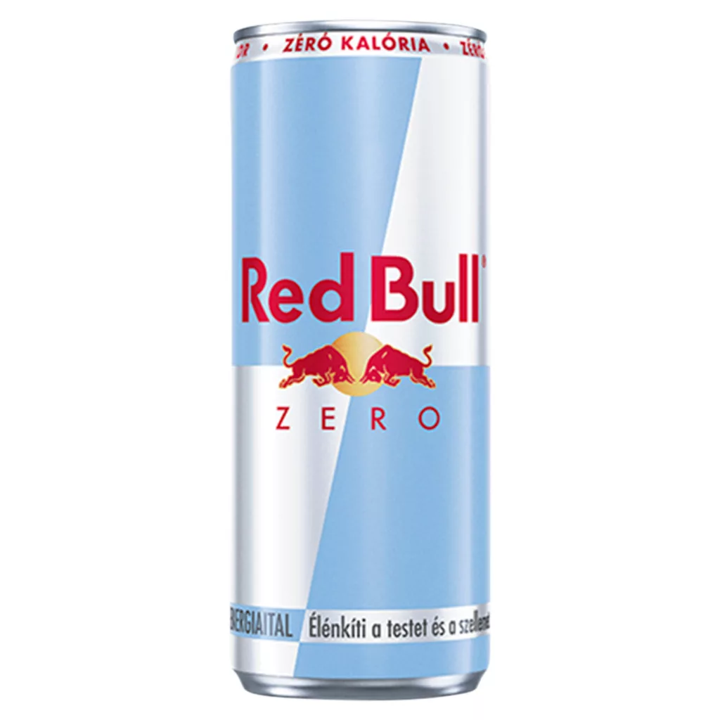Red Bull Zero magas koffeintartalmú energiaital édesítőszerekkel