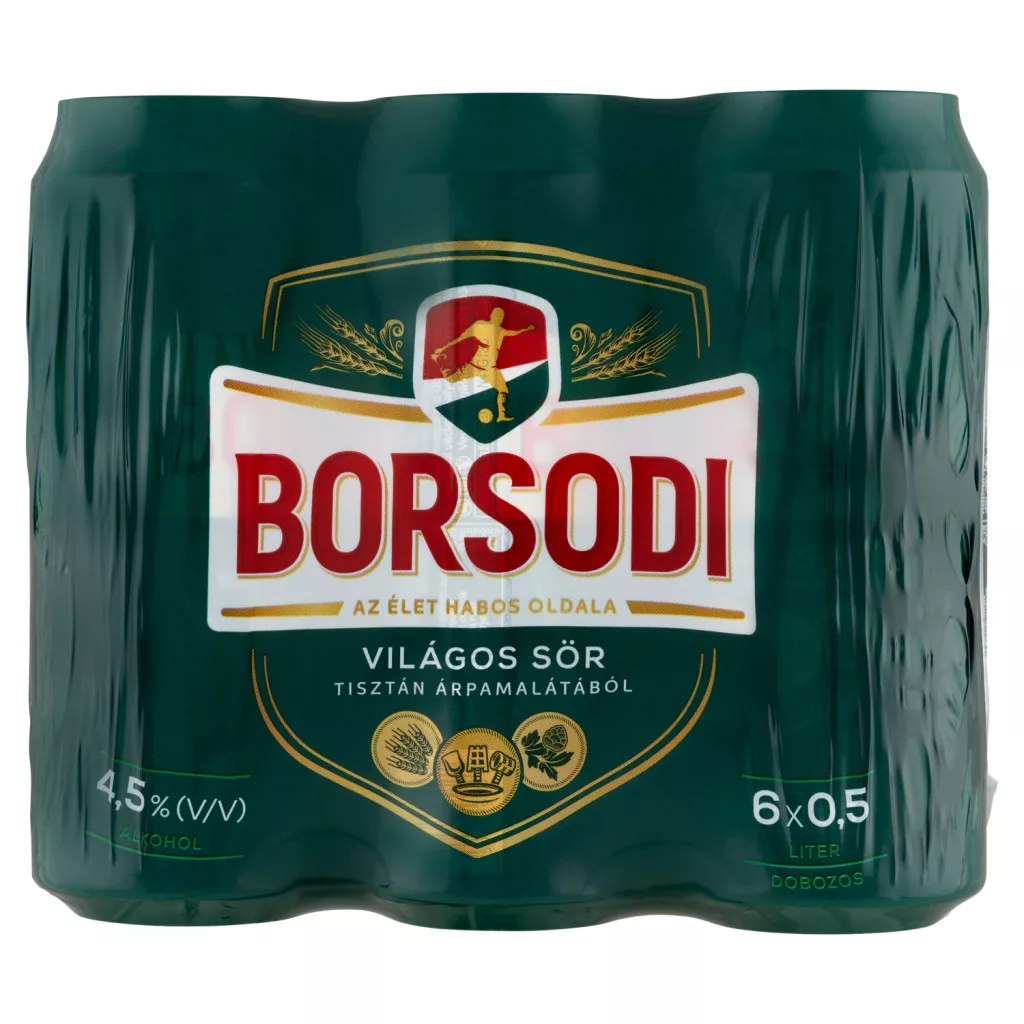 Borsodi világos sör 4,5%