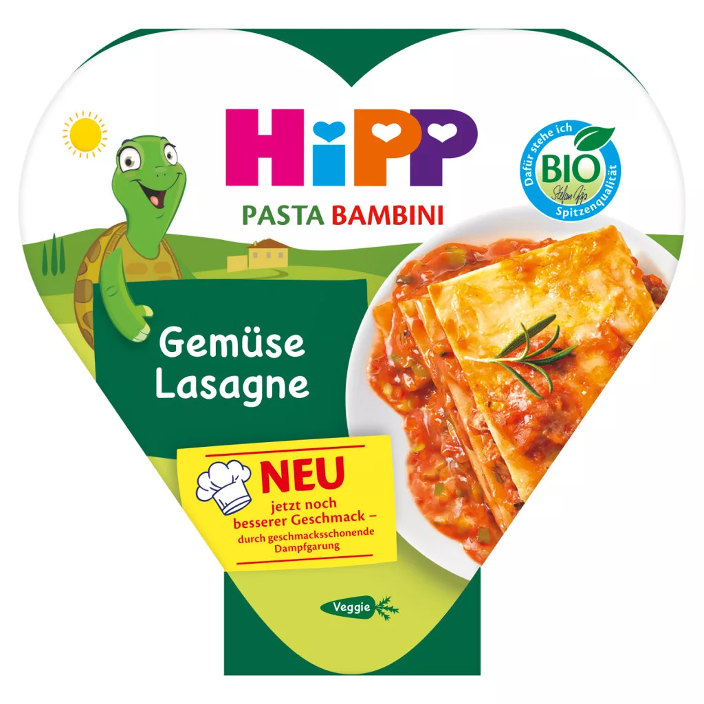 Hipp bébi készétel zöldséges lasagne 12hó+ bio