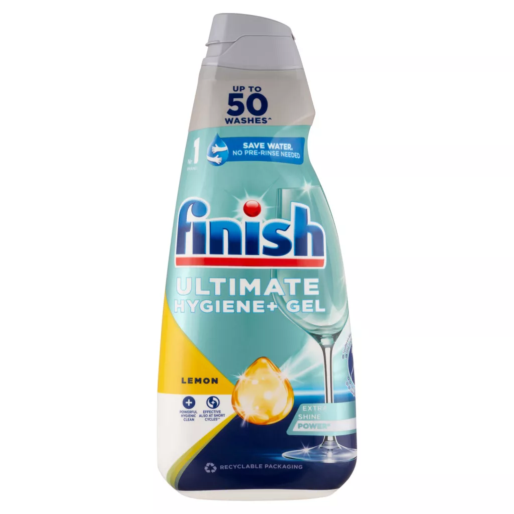 Finish Ultimate Hygiene+ Gel Citrom gépi mosogató gél 50 mosás