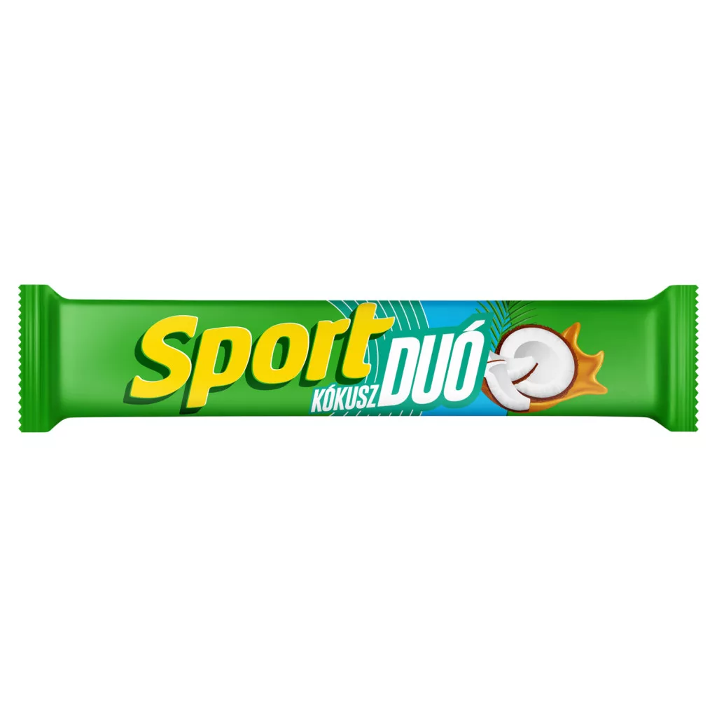 Sport Duó Tejcsokoládéval Mártott Szelet Kókuszos, Karamellás Töltelékkel