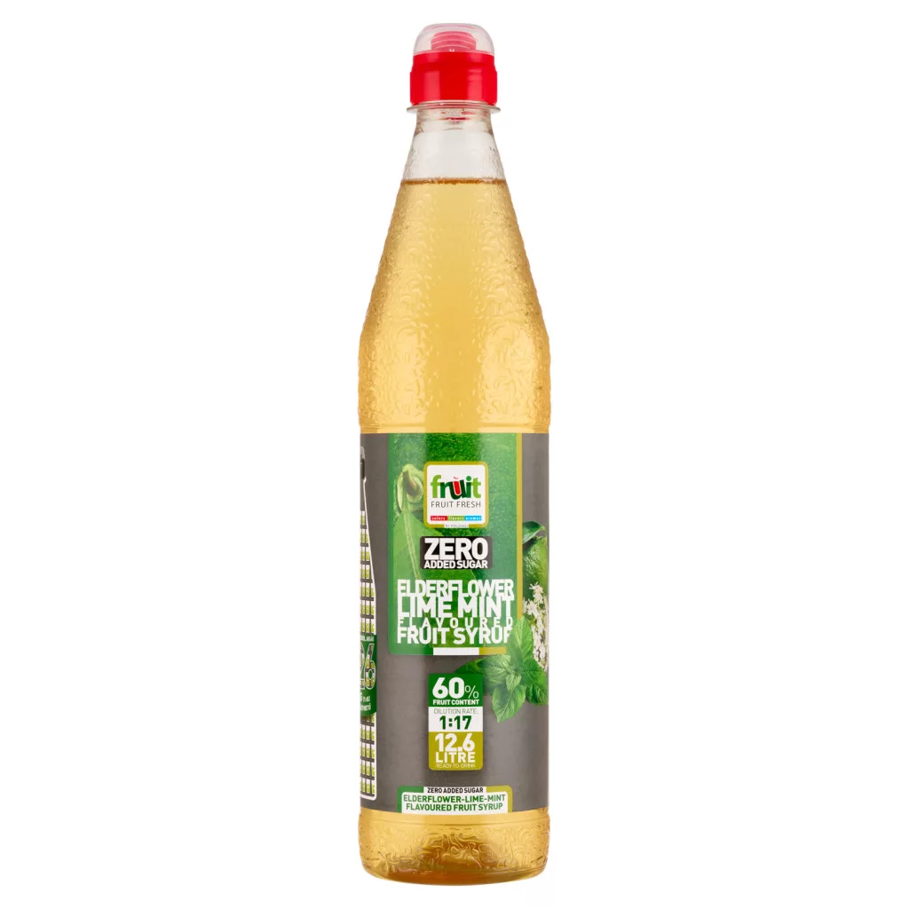 Fruit Fresh bodza lime menta ízű gyümölcsszörp