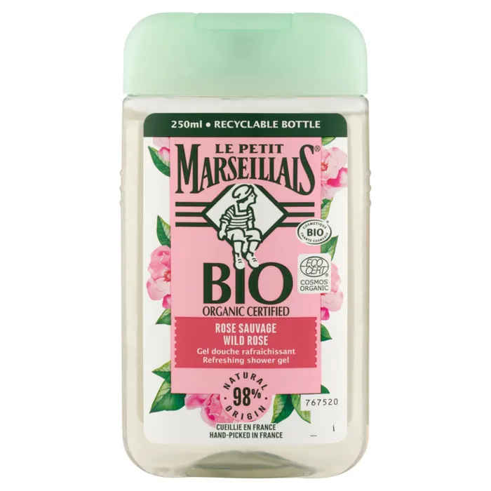 Le Petit Marseillais bio tanúsított vadrózsa tusfürdő