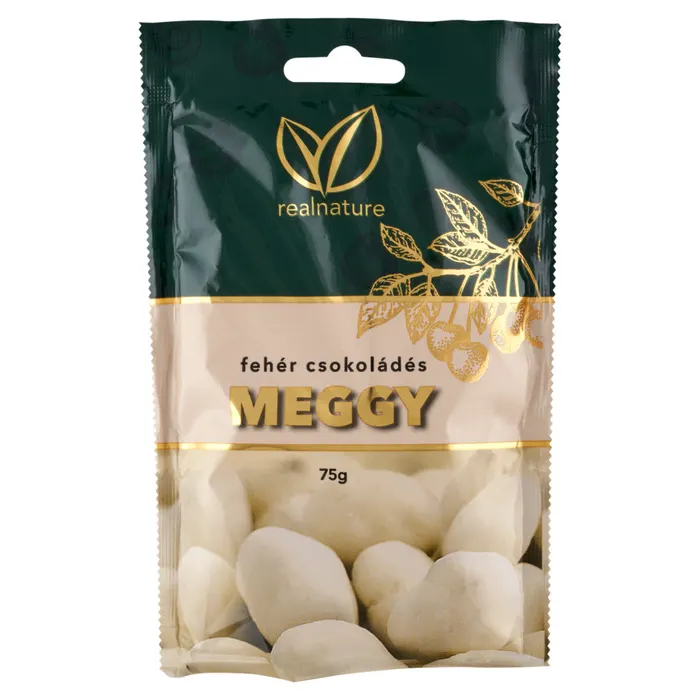 Real Nature fehér csokoládés meggy