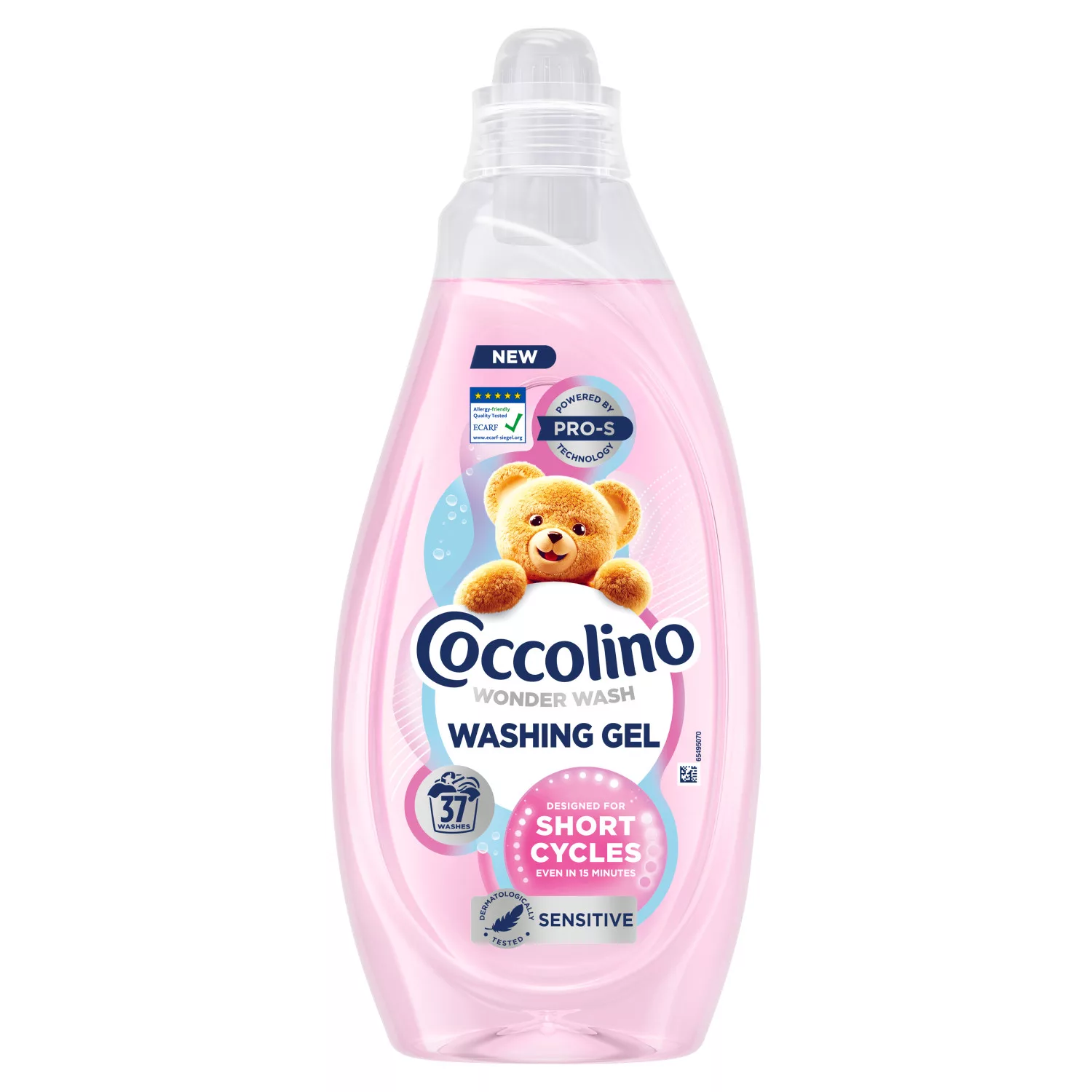 Coccolino Sensitive mosógél gyors mosáshoz 37 mosás