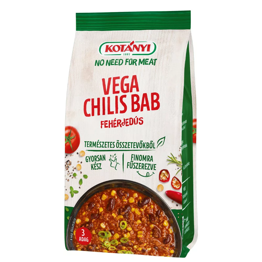 Kotányi alappor no need for meat vega chilis bab