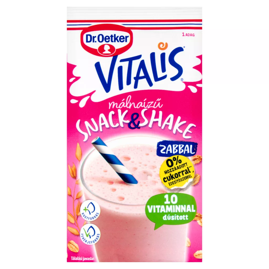 Dr. Oetker Snack&Shake málnízű italpor