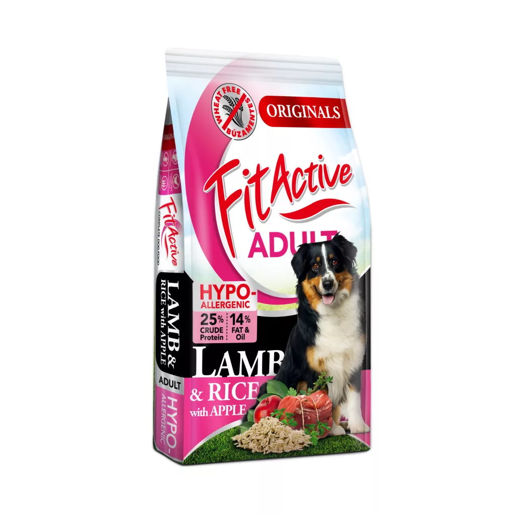 FitActive száraz kutyaeledel Originals Wheatfree Adult Hypoallergenic Lamb