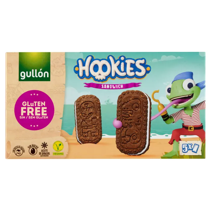 Gullon Hookies szendvicskeksz gluténmentes