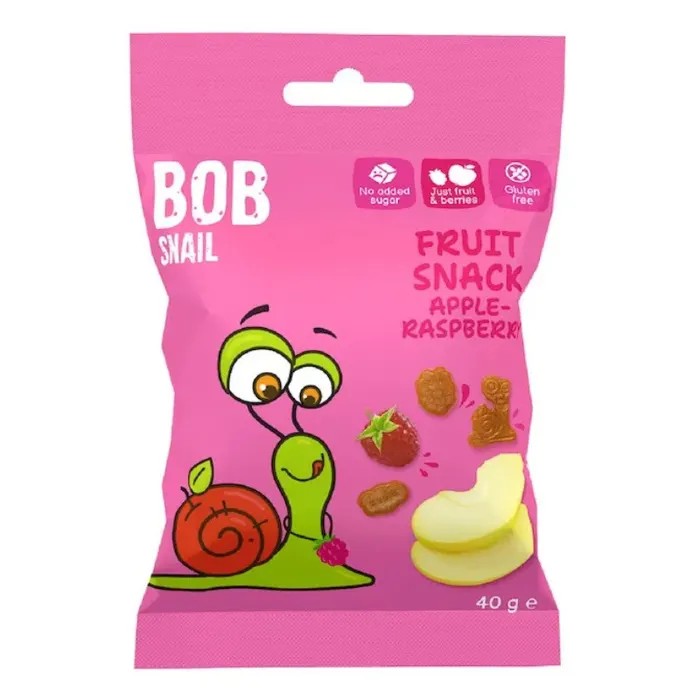 Bobsnail gyümölcs snack alma-málna