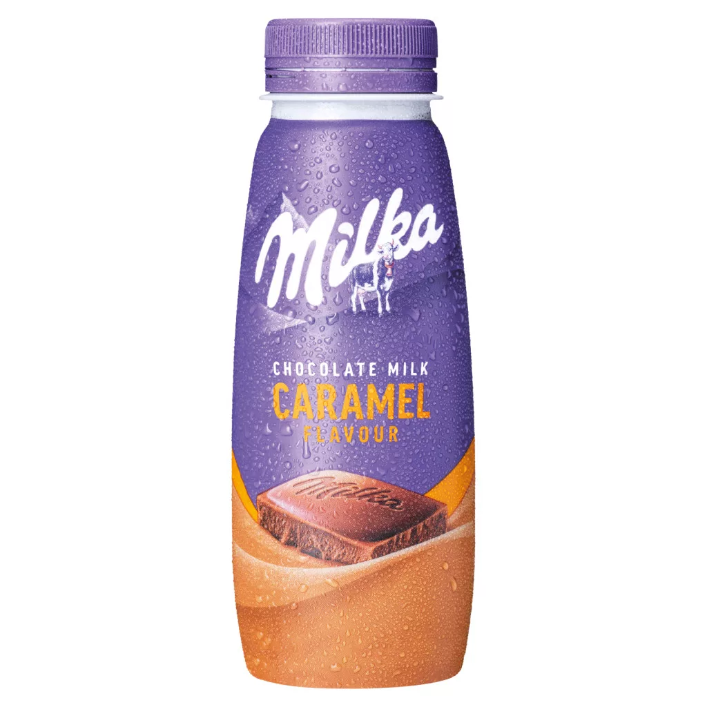Milka UHT tejital Milka csokoládéval, zsírszegény kakaóporral és karamell ízesítéssel