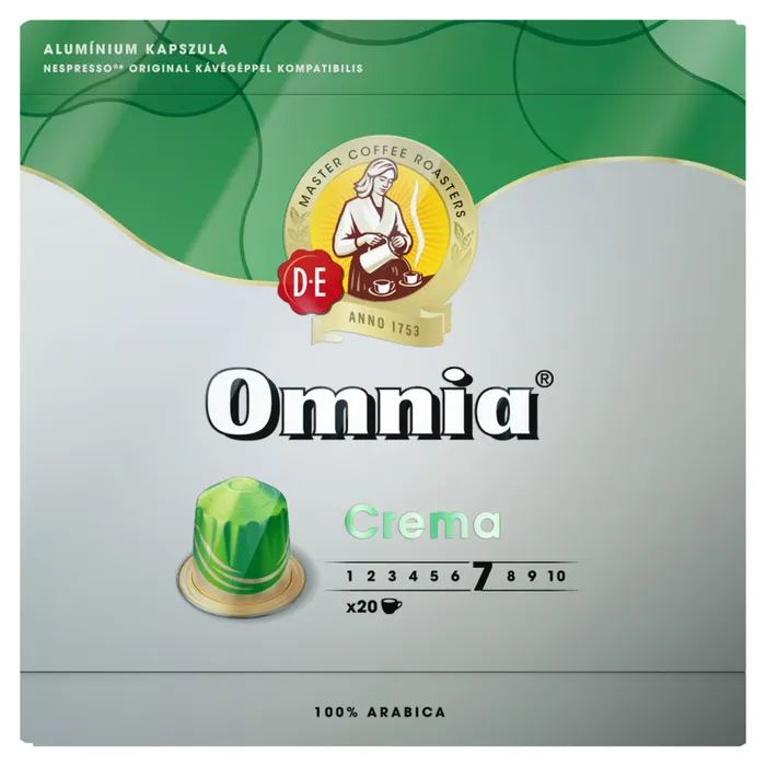 Douwe Egberts Omnia Crema őrölt-pörkölt kávé kapszulában