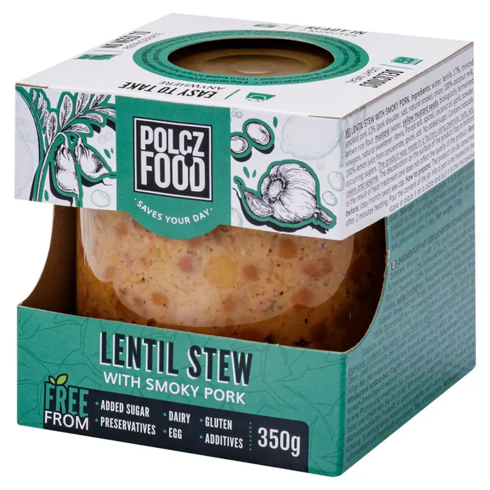 Polcz lencsefőzelék füstölt tarjával