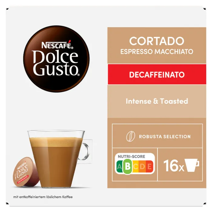 NESCAFÉ Dolce Gusto Cortado Espresso Macchiato koffeinmentes tejes kávékapszula cukorral