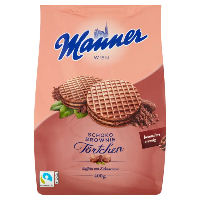 Manner ropogós kakaós ostya kakaós krémmel