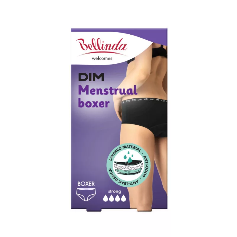 Bellinda Menstruációs fehérnemű Boxer Strong Fekete XS