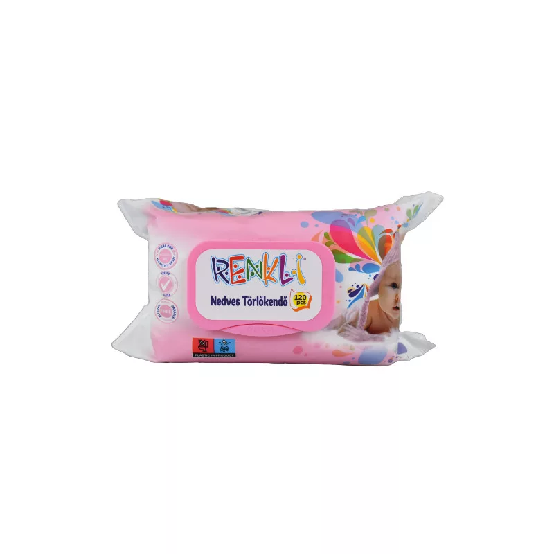 Renkli baba törlőkendő - Rózsaszín