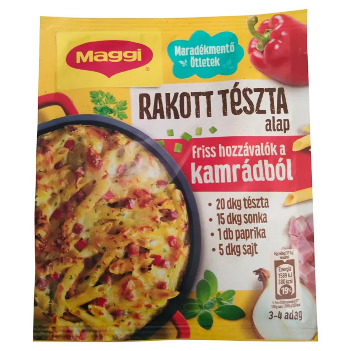 Maggi rakott tészta alap