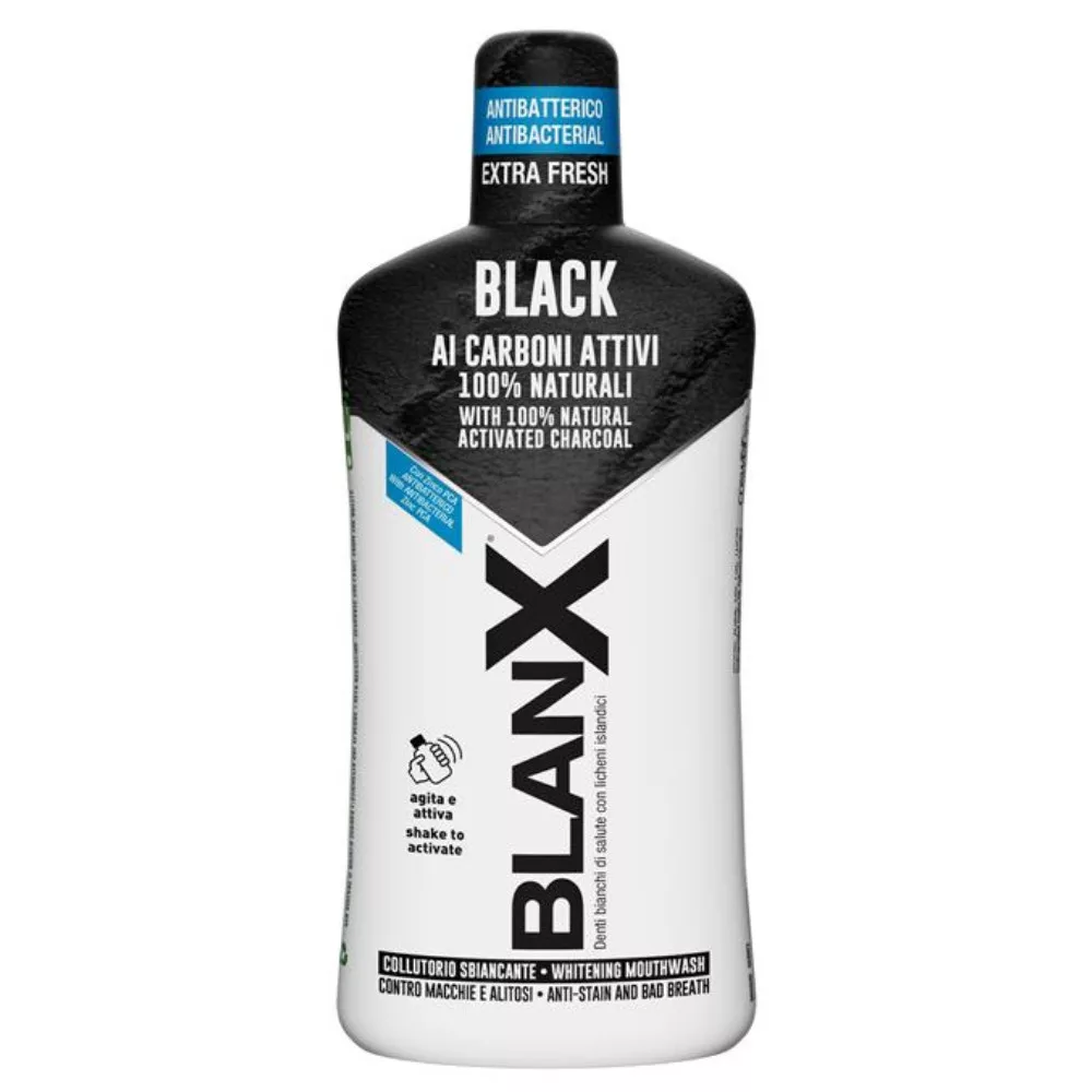 Blanx fogfehérítő szájvíz Charcoal (aktív szén)