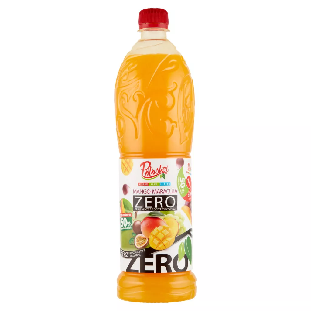 Pölöskei Zero mangó-maracuja ízű szörp édesítőszerekkel