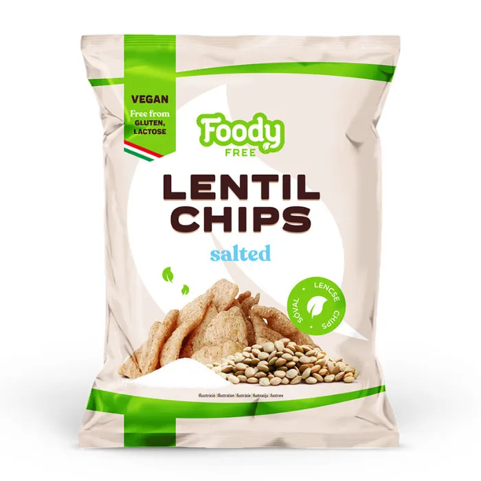 Foody free lencsechips sós gm, lm, vegán