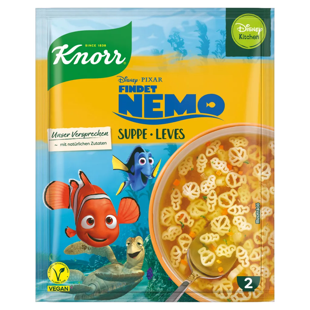 Knorr zöldségleves Némó nyomában inspirálta tésztával