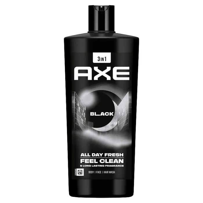 AXE Black 3 in 1 tusfürdő testre, arcra, hajra