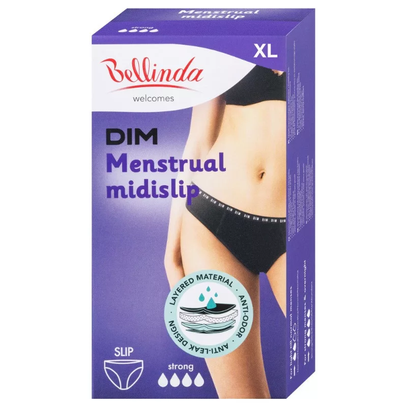 Bellinda menstruációs fehérnemű Strong XL Fekete Midislip