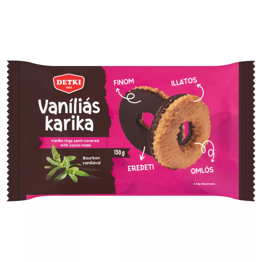 Detki vaníliás karika bourbon vaníliával