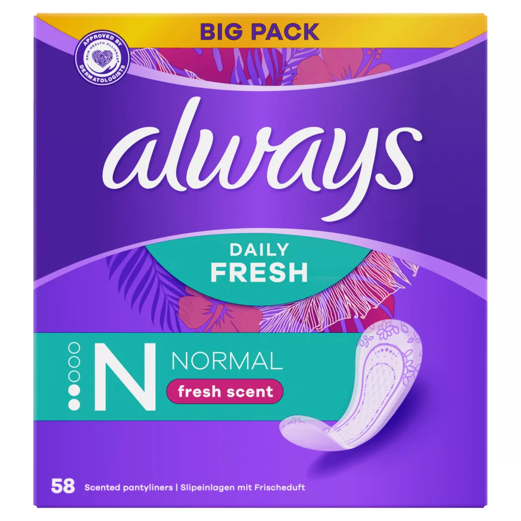 Always Daily Fresh Normal, Friss illattal 58 X Darabos Kiszerelés