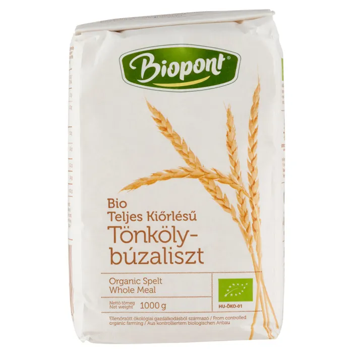 Biopont bio teljes kiőrlésű tönkölybúzaliszt