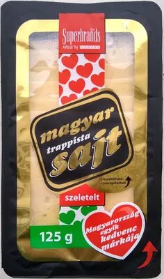 Magyar Trappista Sajt zsíros, félkemény, szeletelt trappista sajt