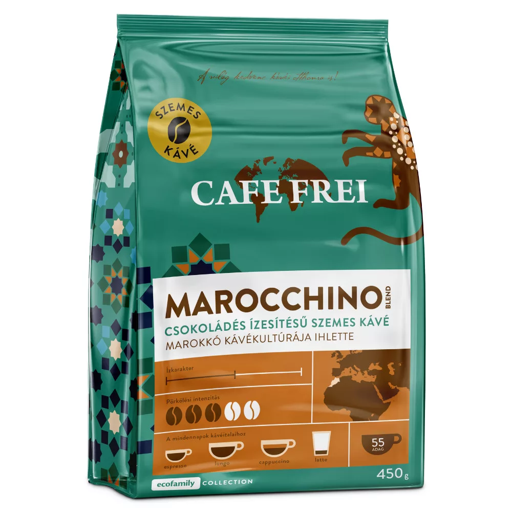 Café Frei kávékeverék Marocchino csokoládés ízesítésű szemes