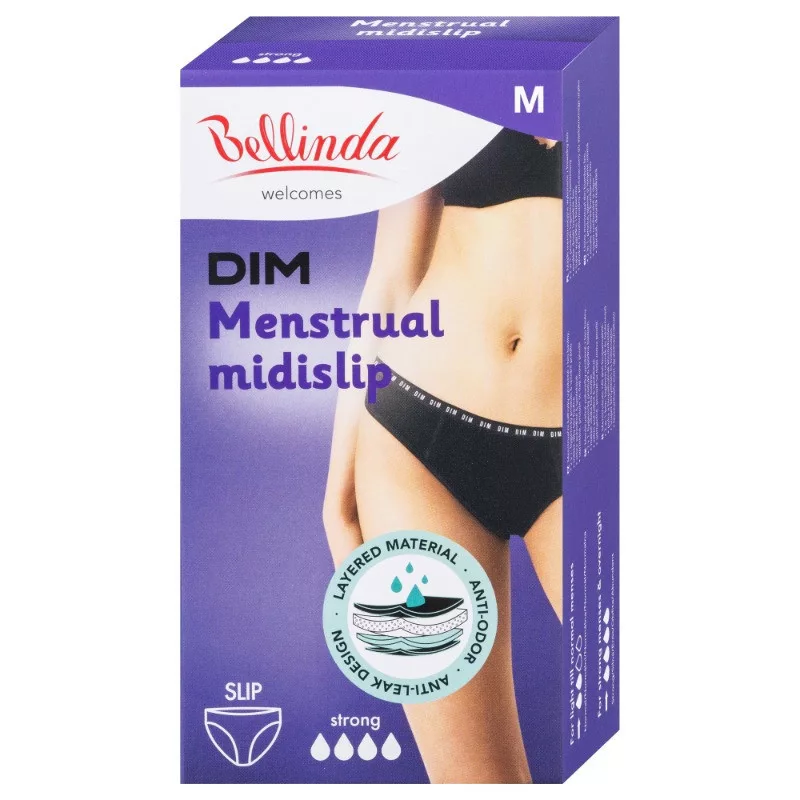 Bellinda menstruációs fehérnemű Strong M Fekete Midislip
