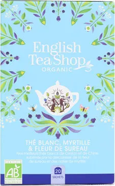 Bio fehér tea áfonyával és bodzával