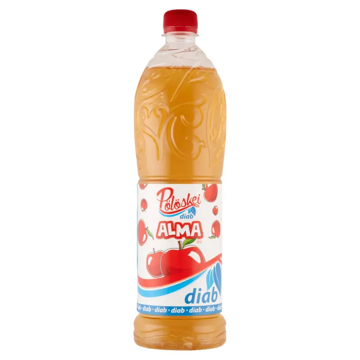 Pölöskei Diab alma ízű szörp édesítőszerekkel