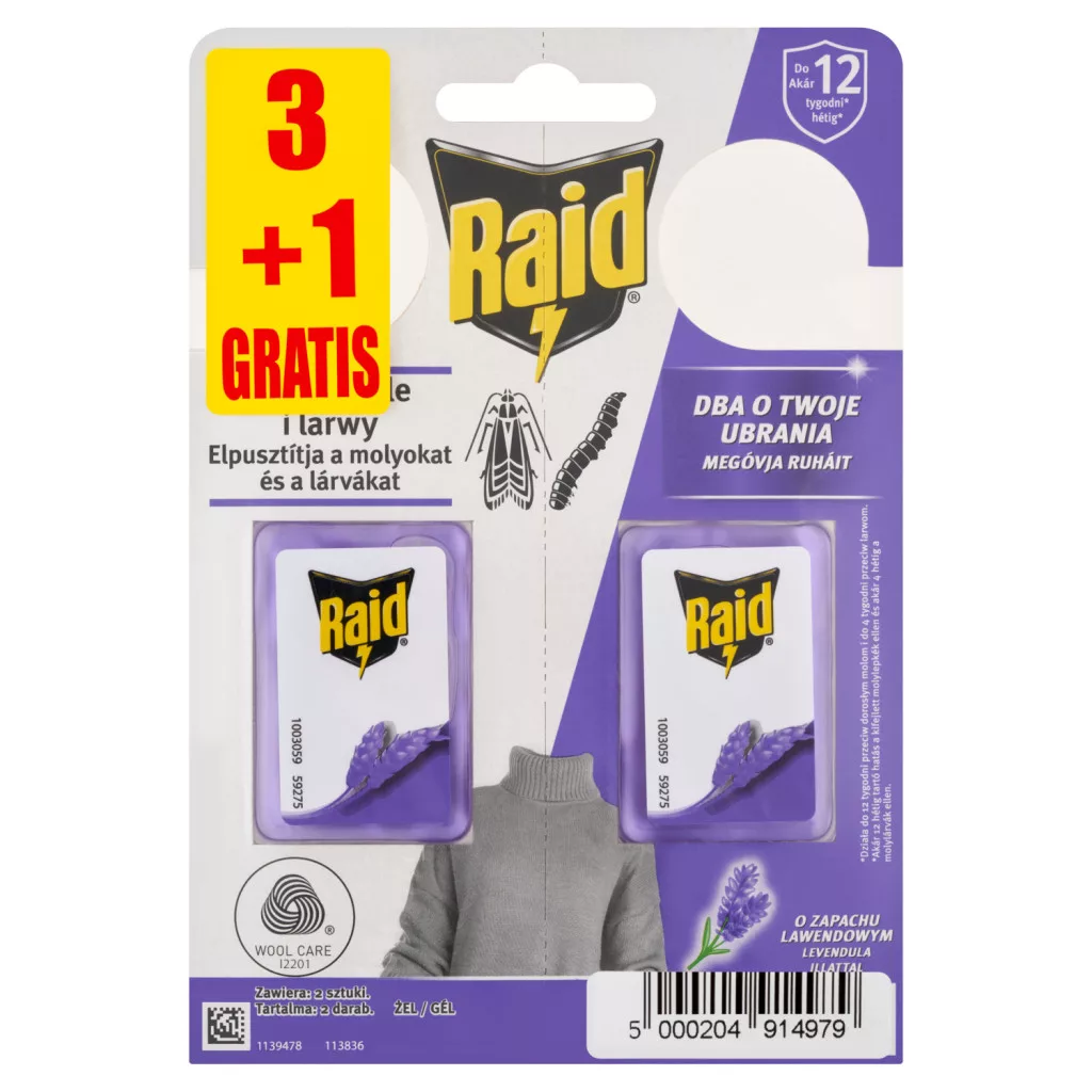 Raid molyirtó gél levendula illattal