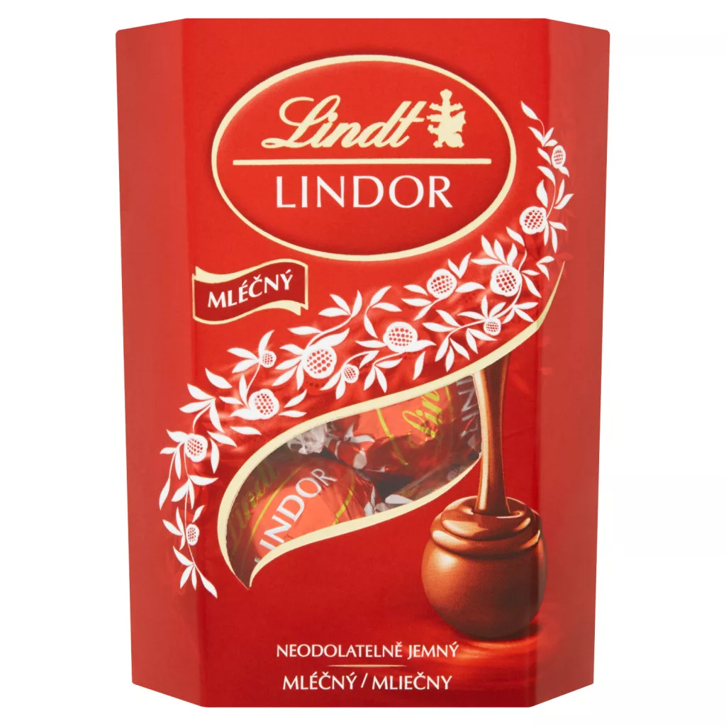 Lindt Lindor tejcsokoládé praliné lágyan olvadó töltelékkel