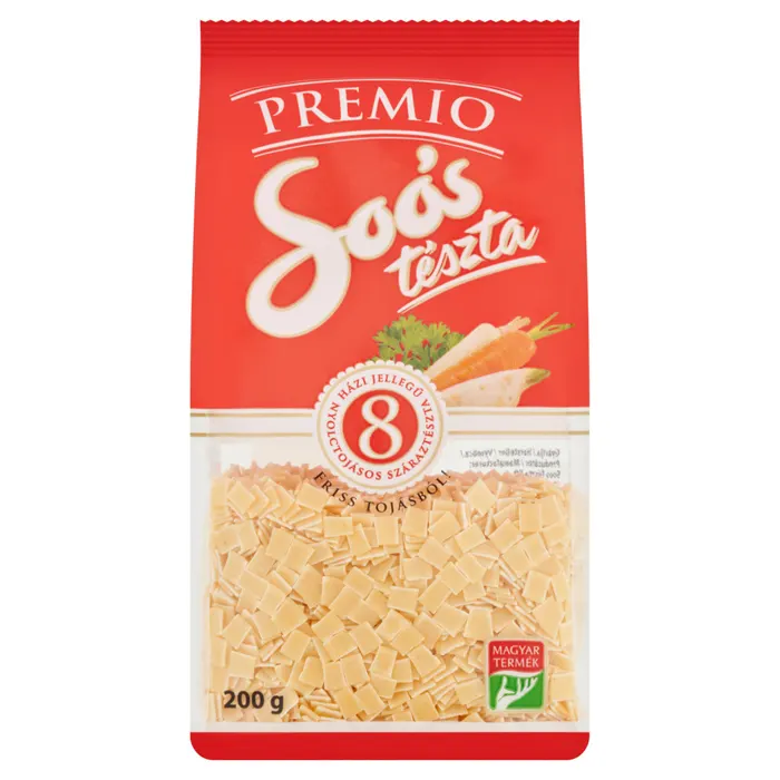 Soós Premio kiskocka házi jellegű nyolctojásos száraztészta