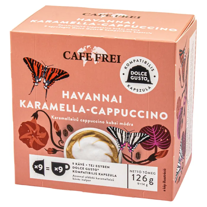 Café Frei kávékapszula Havannai Karamella Cappuccino DGC