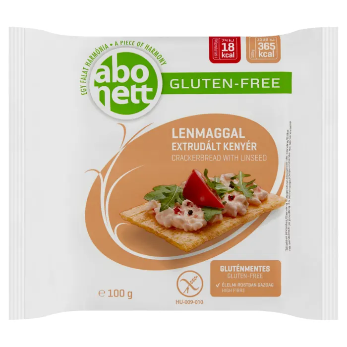 Abonett gluténmentes extrudált kenyér lenmaggal