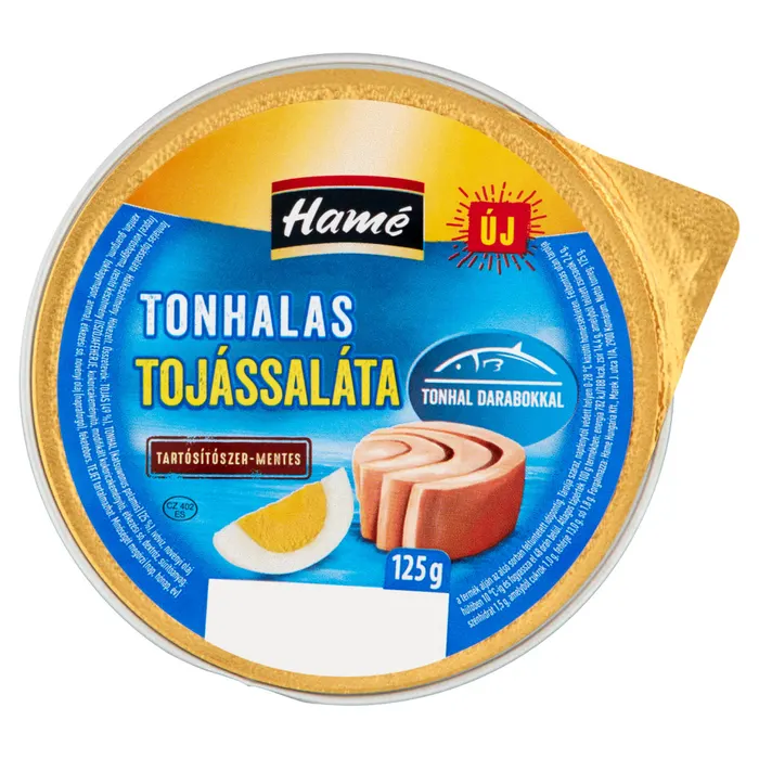 Hamé tonhalas tojássaláta