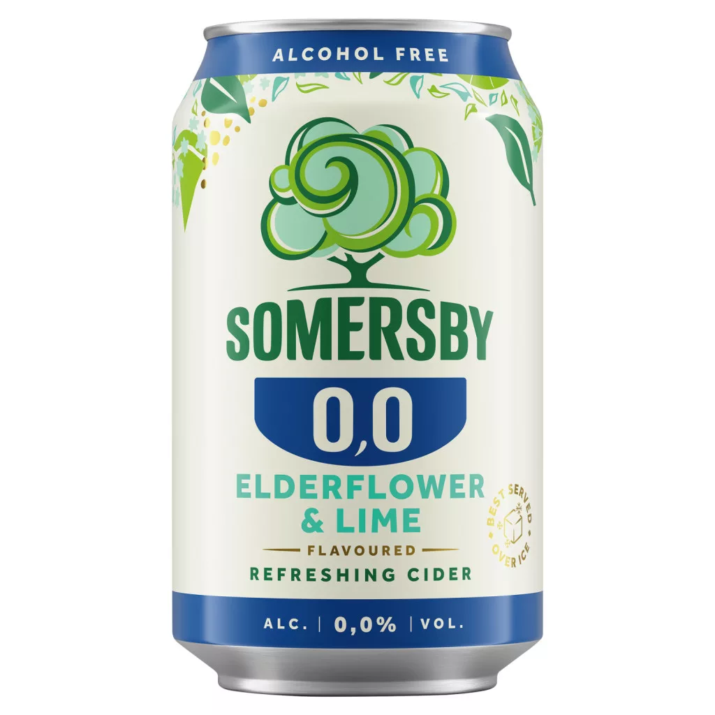 Somersby Elderflower & Lime alkoholmentes szénsavas ital bodzavirág és lime ízesítéssel 0,0%